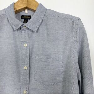 CPO Provisions Men’s Light Blue Long‎ Sleeve Button Down Shirt Size Large